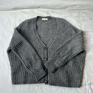 Sezane Knit Cardigan Sweater